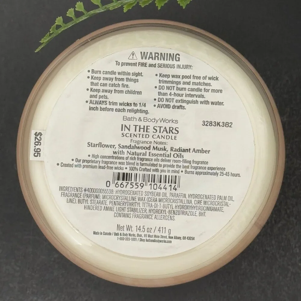 BBW In The Stars Bath & Body Works 3 Wick Candle - Picture 10 of 10